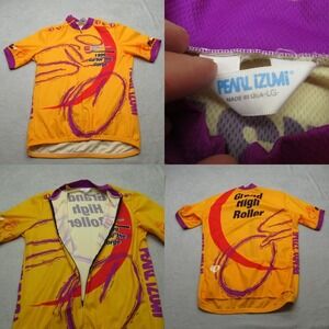 Pearl Izumi Cycling Jersey Mens? Large Yellow 1999 Go For Gorge Made In‎ USA VTG
